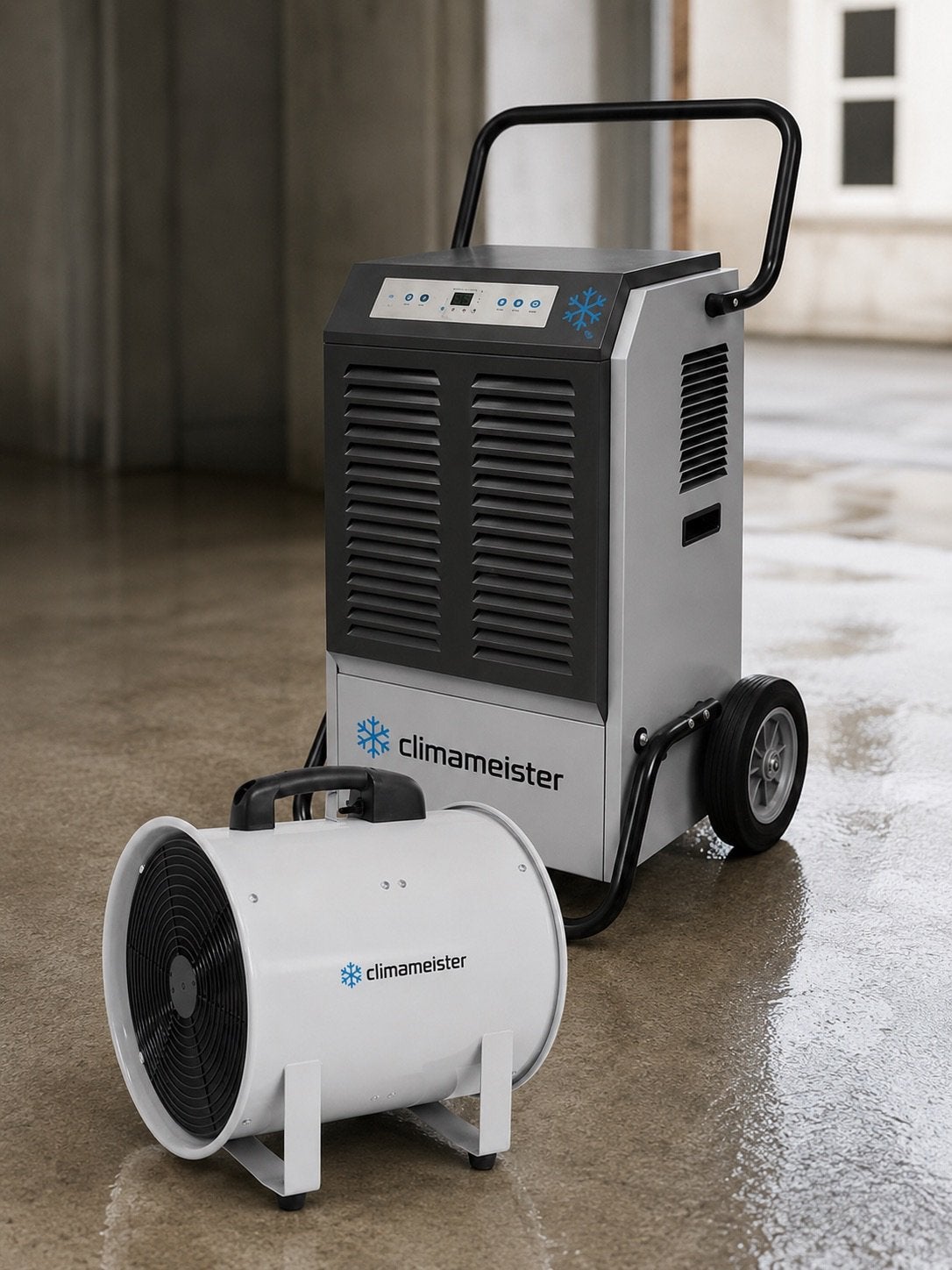 Professionele bouwdroger en ventilator, Ophalen, Zo goed als nieuw, Ventilator en Afzuiger