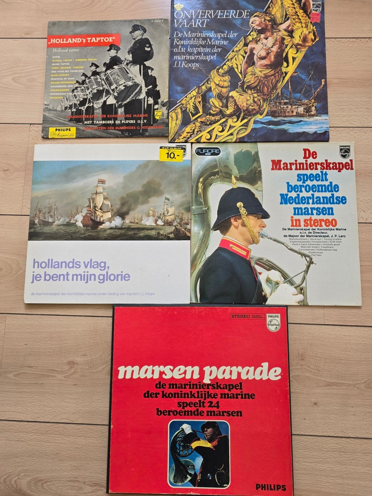 De Marinierskapel - Diverse LP's (5 stuks), Complilatie, Ophalen, Gebruikt, 12 inch