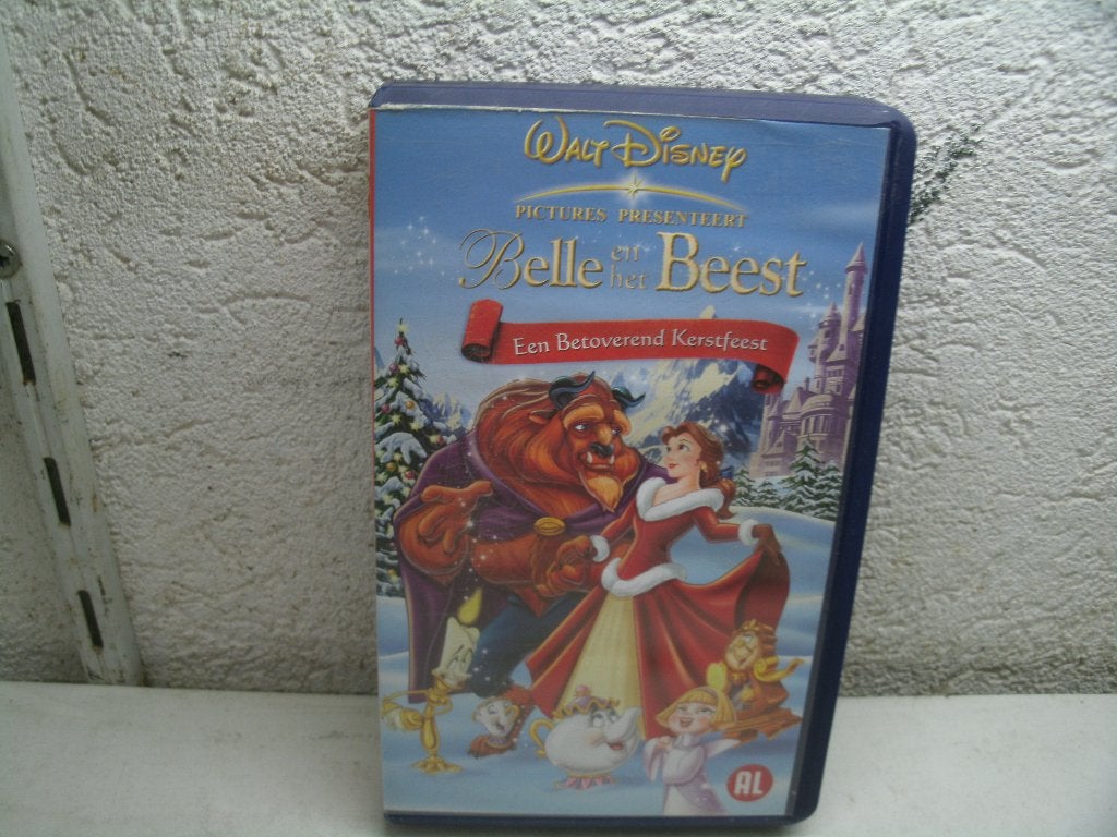 vhs 179a belle en het beest een betoverende kerstfeest, Cd's en Dvd's, VHS | Kinderen en Jeugd, Alle leeftijden, Ophalen of Verzenden