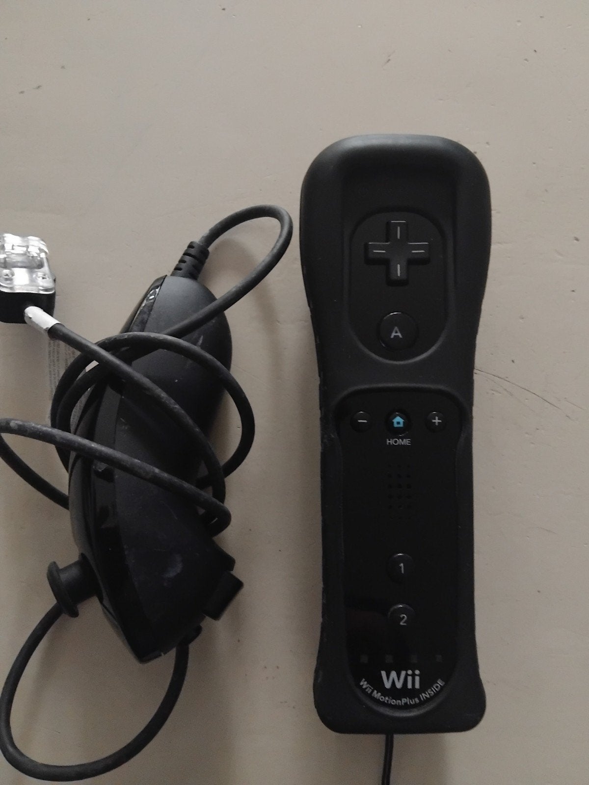 Nintendo wii Motionplus controller zwart in nieuwstaat, Ophalen, Zo goed als nieuw, Met 1 controller