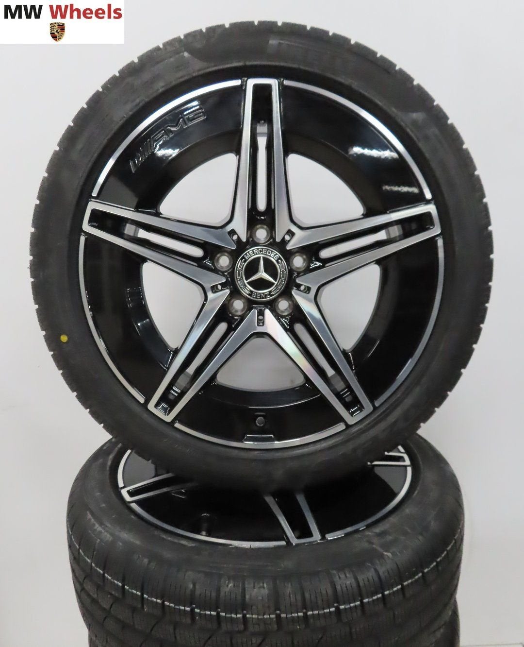 Mercedes C klasse W206 300E AMG 18 inch velgen winterbanden, 18 inch, Gebruikt, -, -
