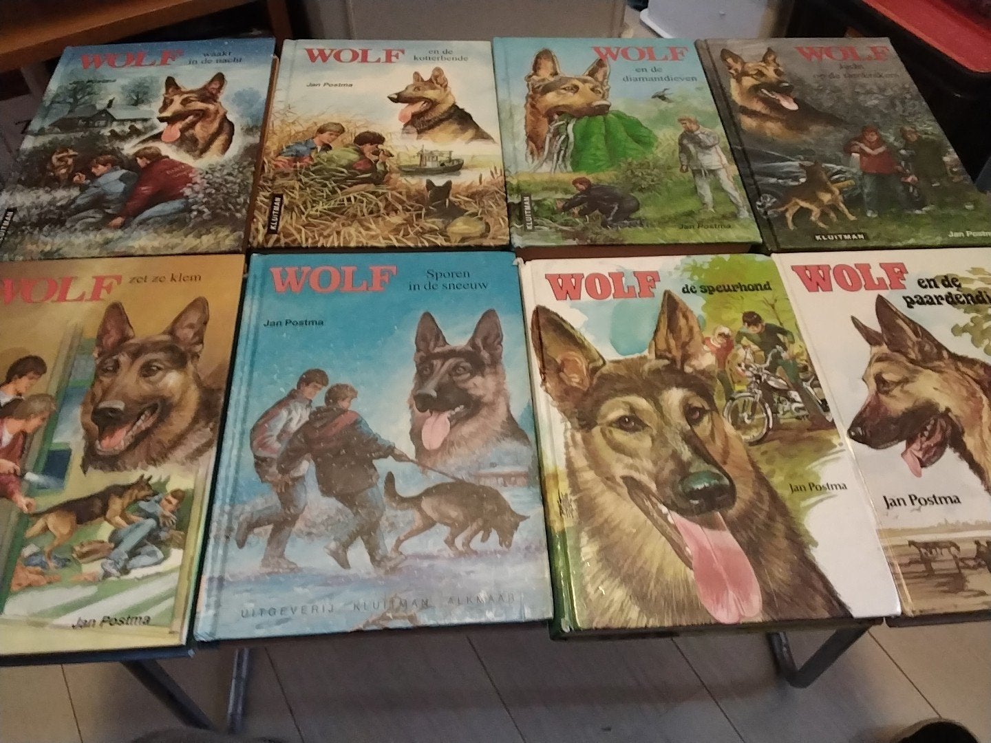 Jan postma wolf de hond € 3.50  per stuk  3 voor 10 zie omsc, Ophalen of Verzenden, Zo goed als nieuw, Fictie algemeen