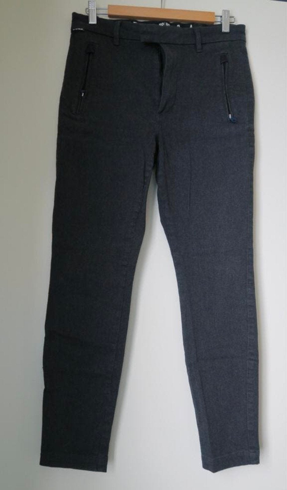 Donkergrijze broek met ritsdetails - Zo goed als nieuw, G-STAR RAW, Ophalen of Verzenden, Zo goed als nieuw, Lang
