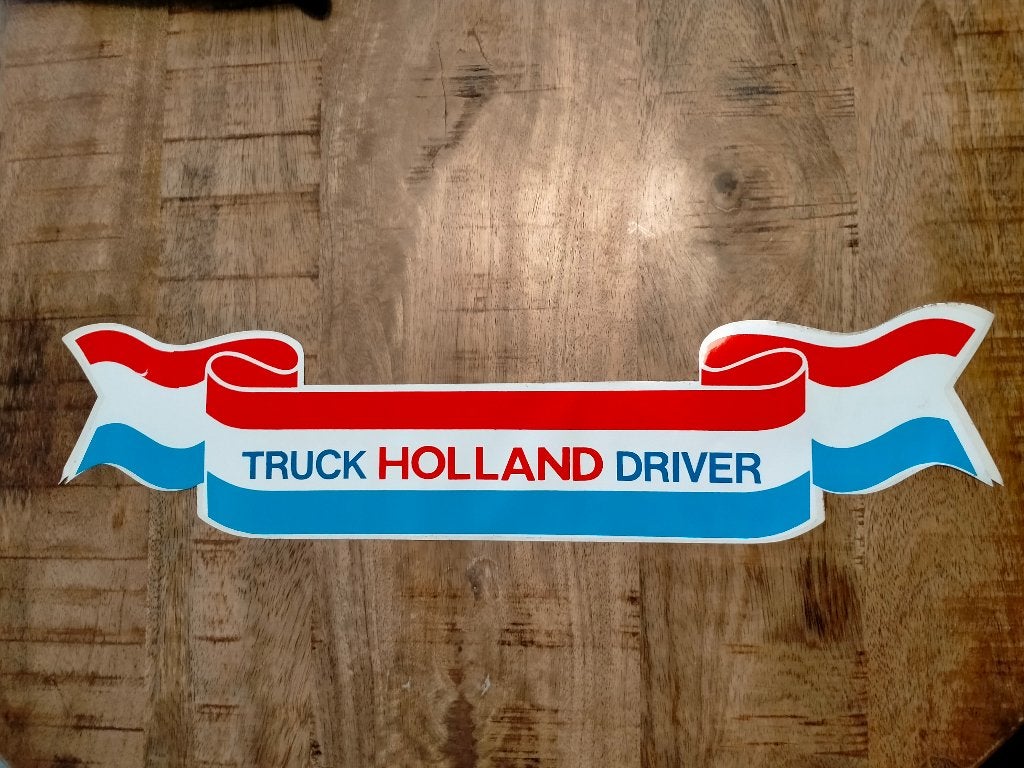 Holland Truck Driver vintage vrachtwagen sticker vrachtauto, Verzamelen, Stickers, Verzenden, Zo goed als nieuw, Overige typen