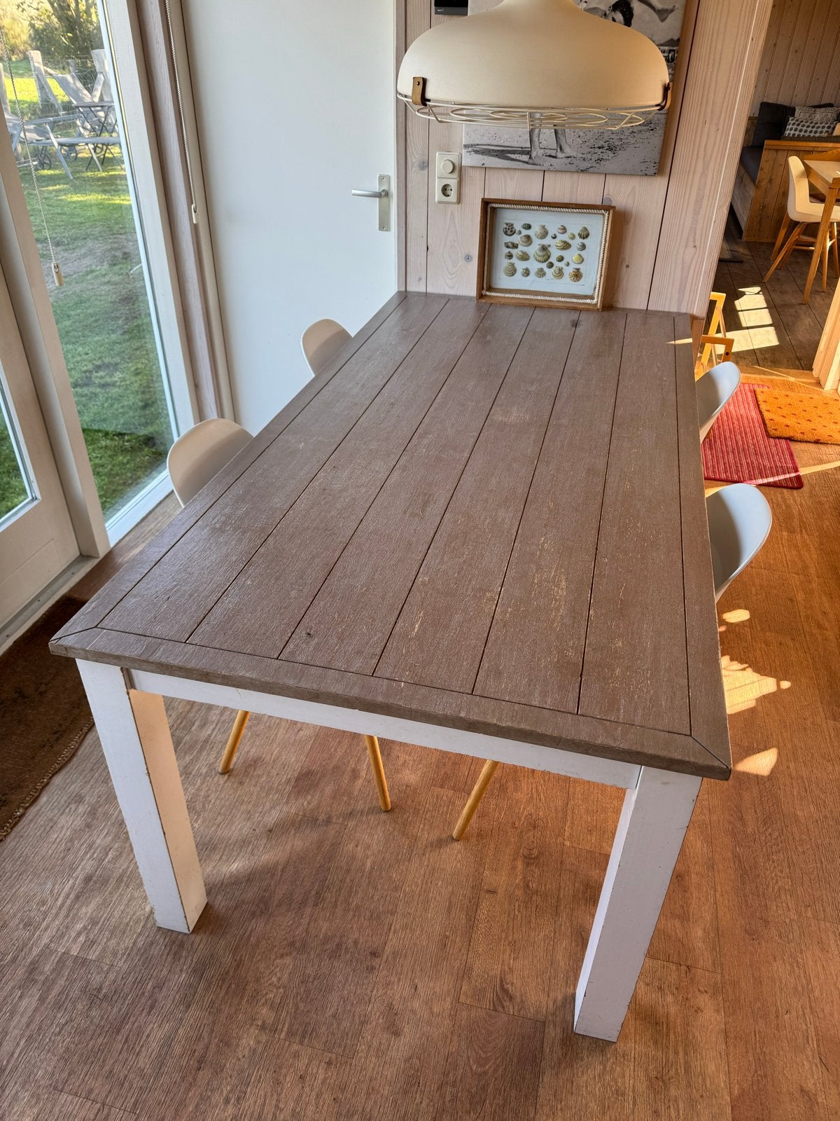 Gratis: Houten Eettafel  - Utrecht -, Ophalen, Gebruikt, 200 cm of meer, 50 tot 100 cm