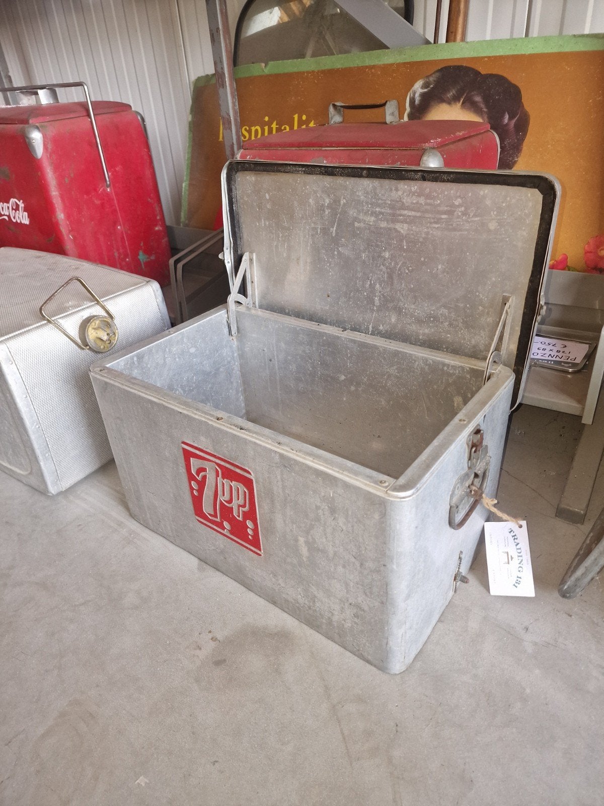 7up cooler usa Coca-Cola  pepsi  royal crown miller dr peppe, Ophalen, Gebruikt, Gebruiksvoorwerp
