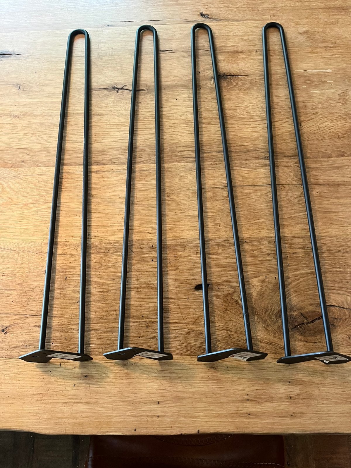 4 draad stalen zwarte meubelpoten 72 cm, Ophalen, Minder dan 50 cm, 50 tot 100 cm, Rond
