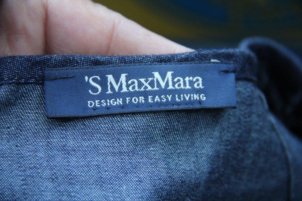 Tuniek donkerblauw 'S MaxMara mt M/L Vaste prijs, Maat 38/40 (M), Blauw, Max Mara, Ophalen of Verzenden