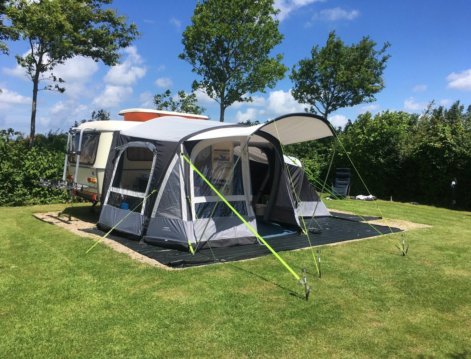 Eriba Touring Pan caravan incl. voortent Bovag 2026, Ophalen, Gebruikt, Tot en met 3