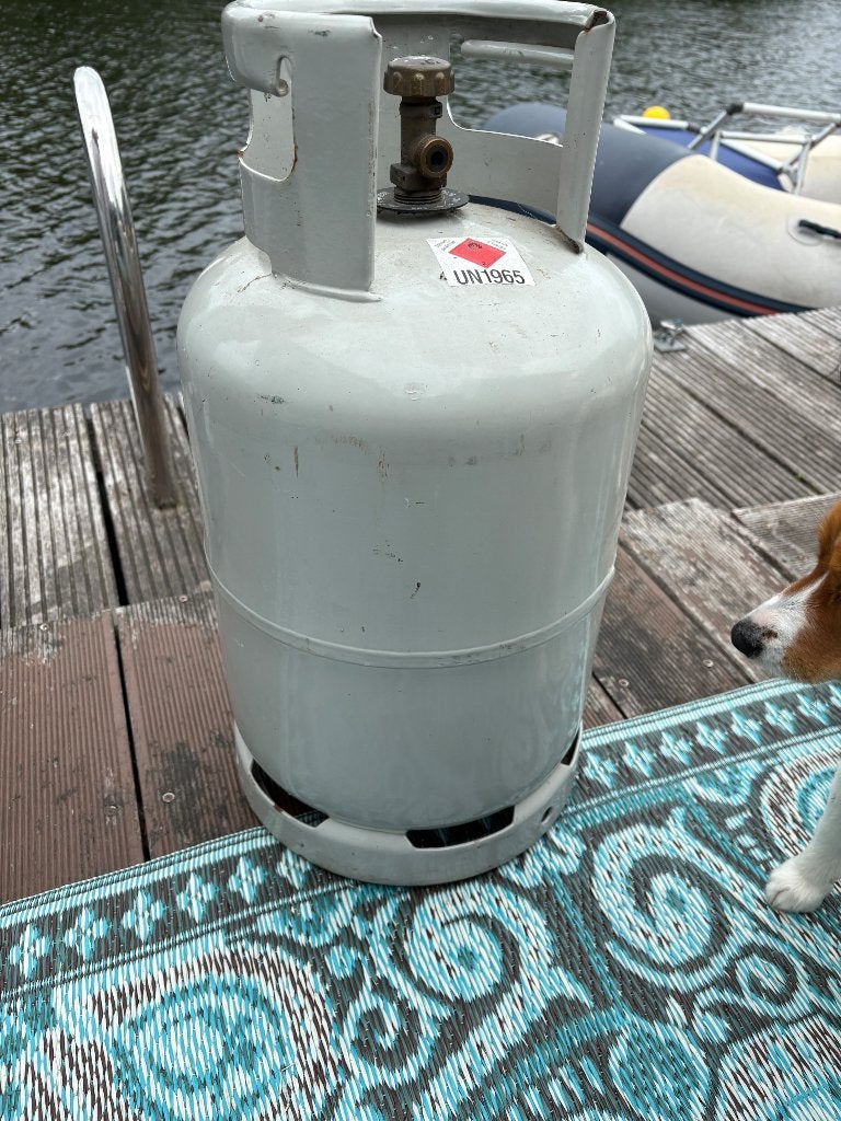 Volle 10 kg gasfles propaan tot ‘26 wegens opzegging camping, Ophalen, Zo goed als nieuw
