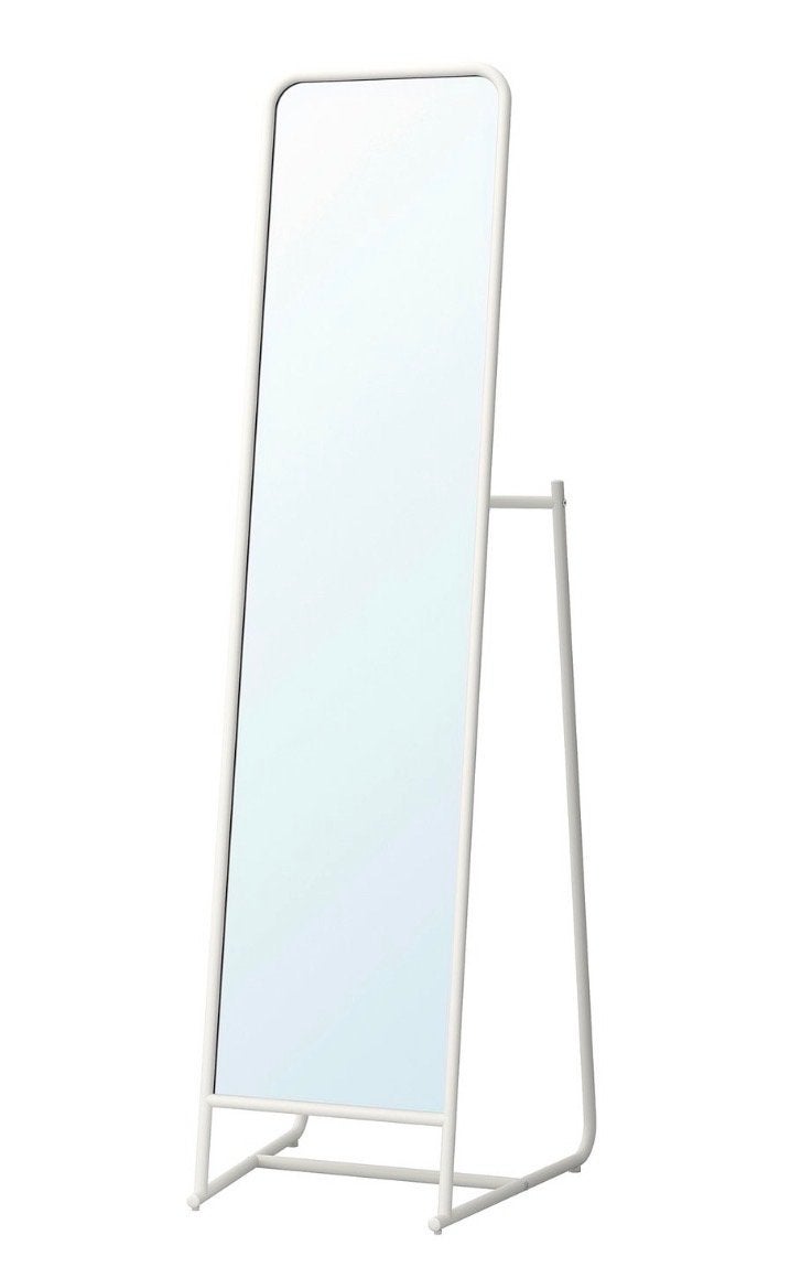 Ikea Knapper Spiegel wit van metaal - Gebruikt, Ophalen, Minder dan 50 cm, Gebruikt, 150 tot 200 cm
