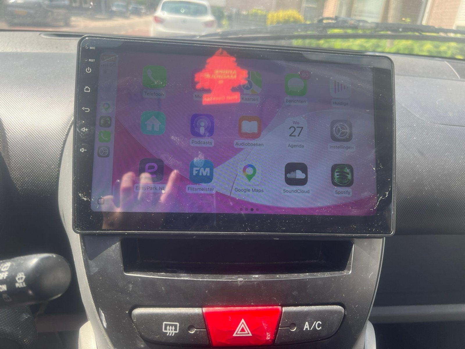 Carplay scherm peug 107/citroen c1/toyoyta aygo, Ophalen of Verzenden, Zo goed als nieuw