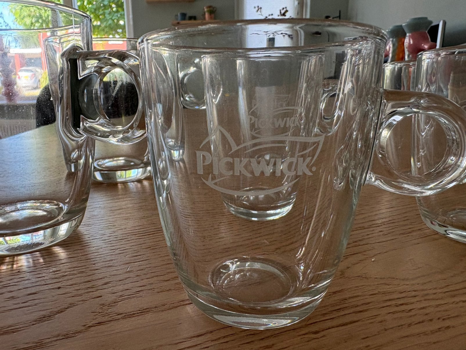 Pickwick theeglazen (2 grote en 6 kleine), Ophalen, Zo goed als nieuw, Overige typen