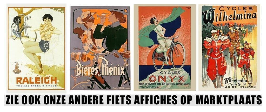 Fongers Rijwielen | Art Nouveau Vintage Fiets Poster Affiche, Verzenden, Nieuw, A1 t/m A3, Film en Tv