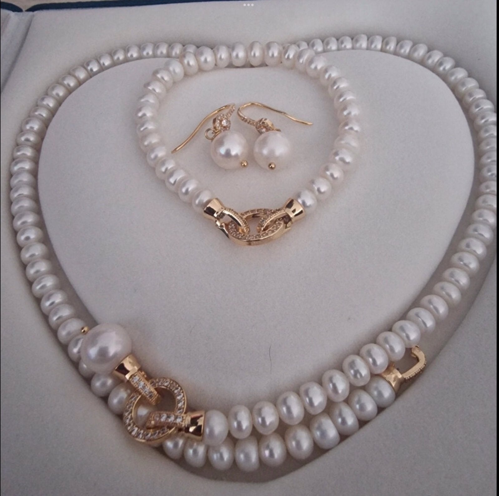 Echte parel sieraden set, Ophalen of Verzenden, Zo goed als nieuw