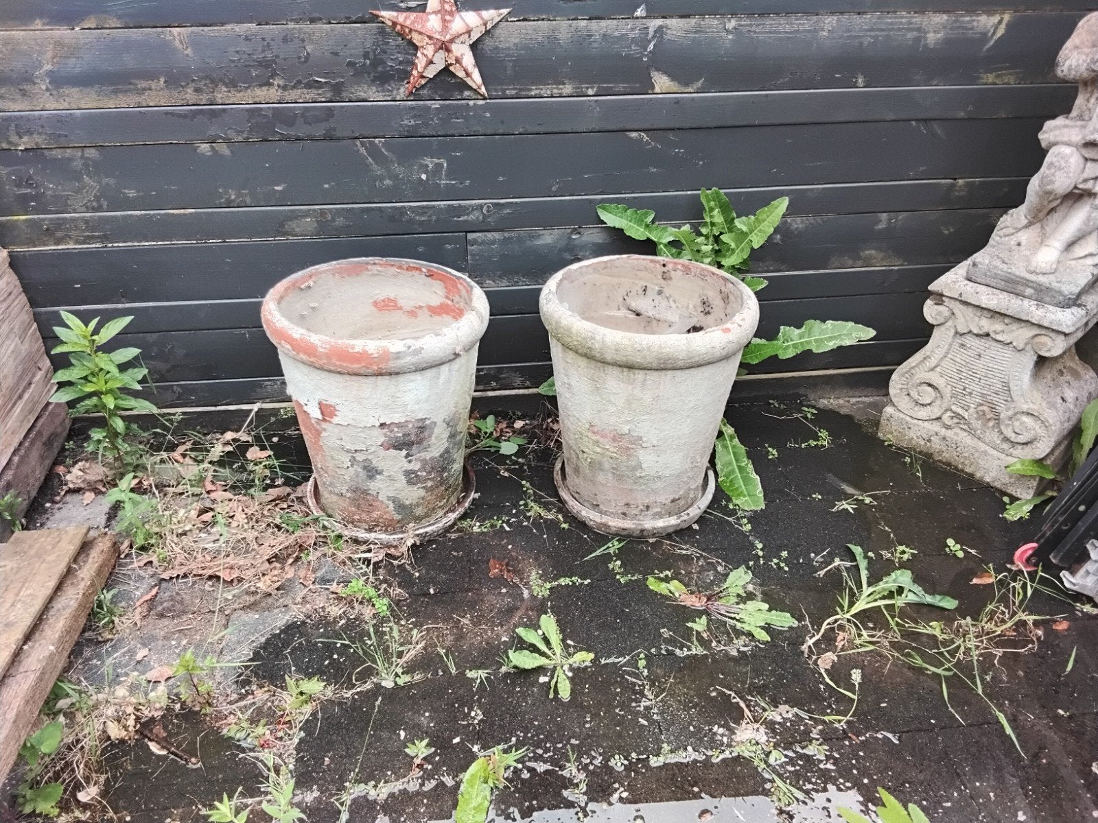 Terracotta / Aardewerk potten, Tuin en Terras, Ophalen, Rond, Steen, Tuin