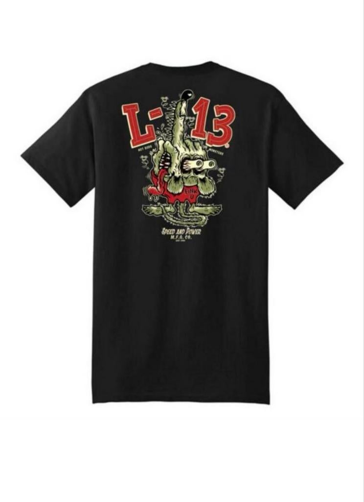 Stoer Lucky 13 'Het Fink U' T-shirt voor heren, Ophalen of Verzenden, Nieuw, Maat 48/50 (M), Zwart