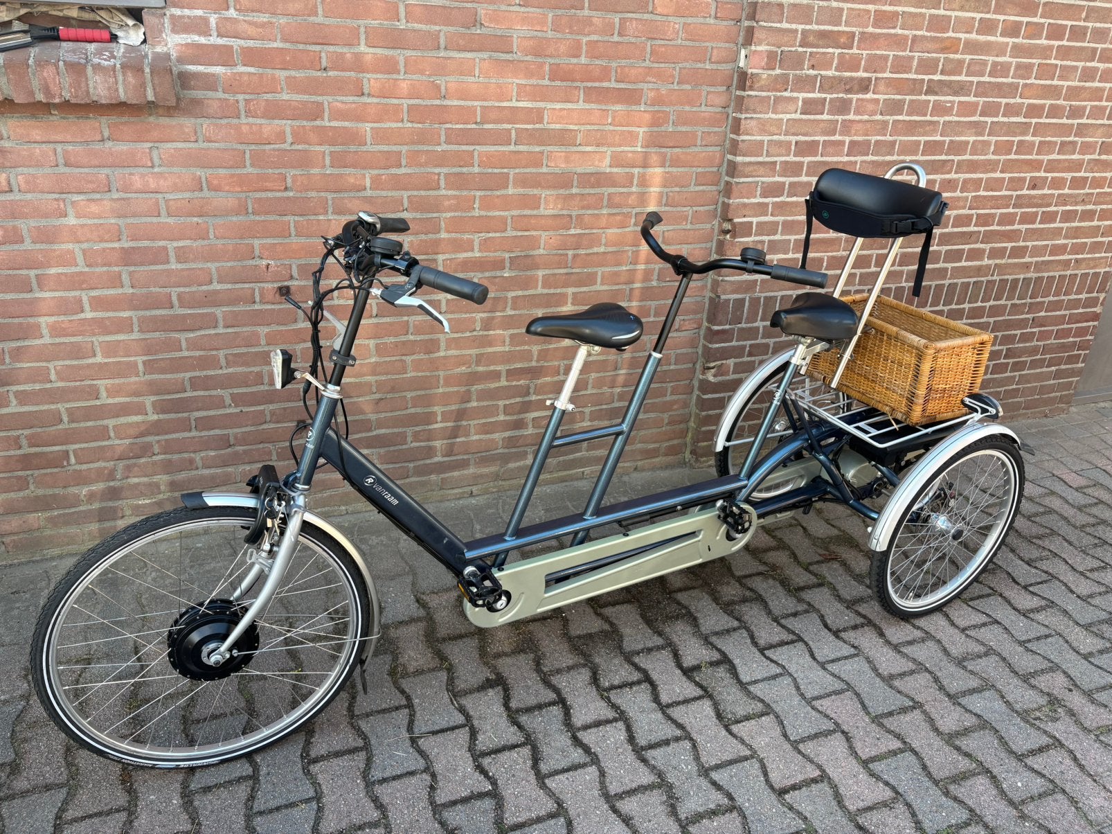 Te koop Van Raam elektische driewieler tandem duofiets, Fietsen en Brommers, Fietsen | Driewielfietsen, Ophalen of Verzenden, Gebruikt