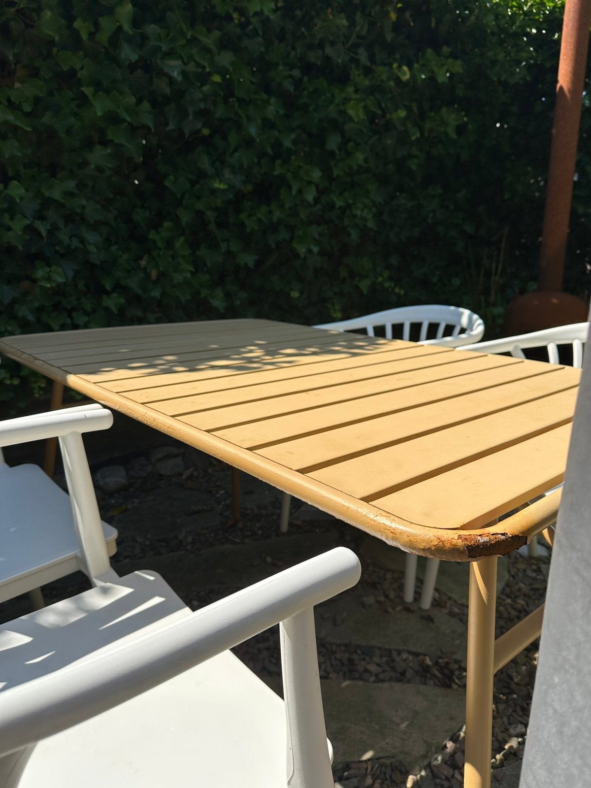 Tuintafel Sklum gepoedercoat metaal, Tuin en Terras, Ophalen, Gebruikt, Rechthoekig, Metaal