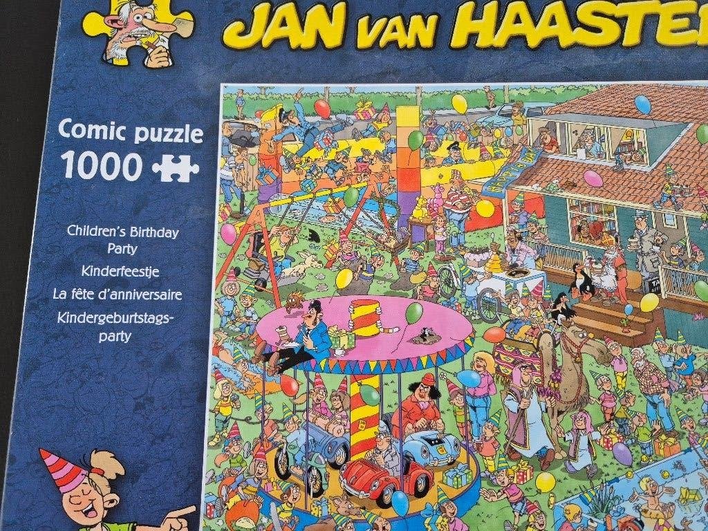 Puzzel Jan van Haasteren 1000 Kinderfeestje, Ophalen of Verzenden, 500 t/m 1500 stukjes, Zo goed als nieuw, Legpuzzel
