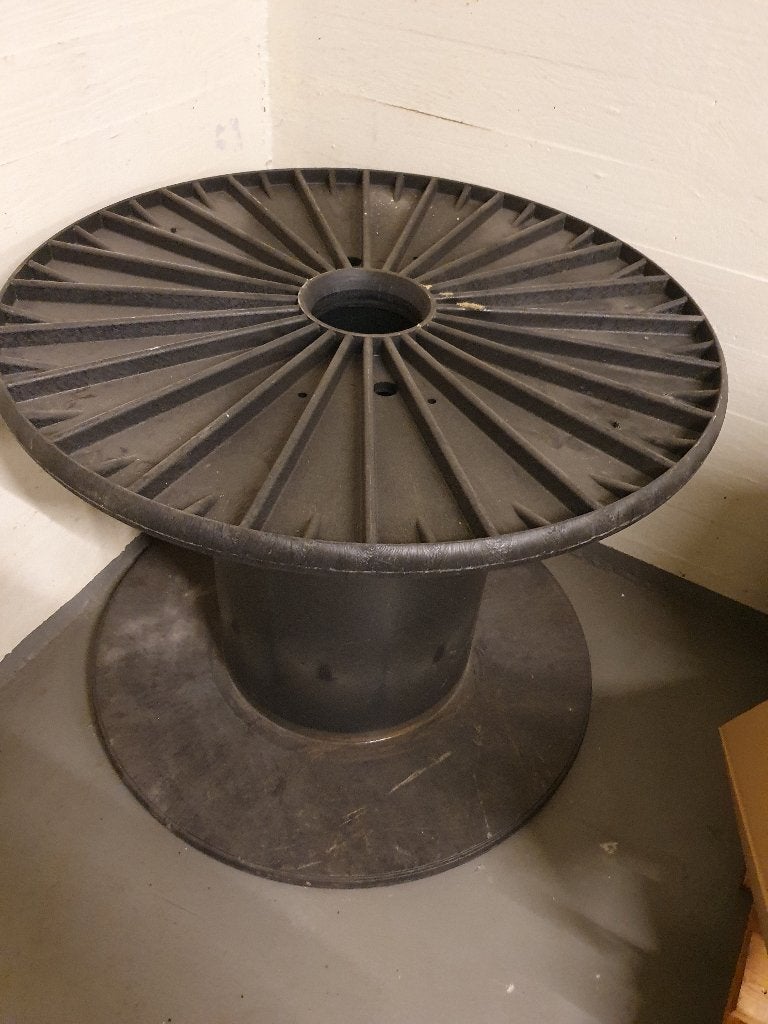 Kunstof haspels groot en klein, Ophalen, Gebruikt, Rond, Kunststof
