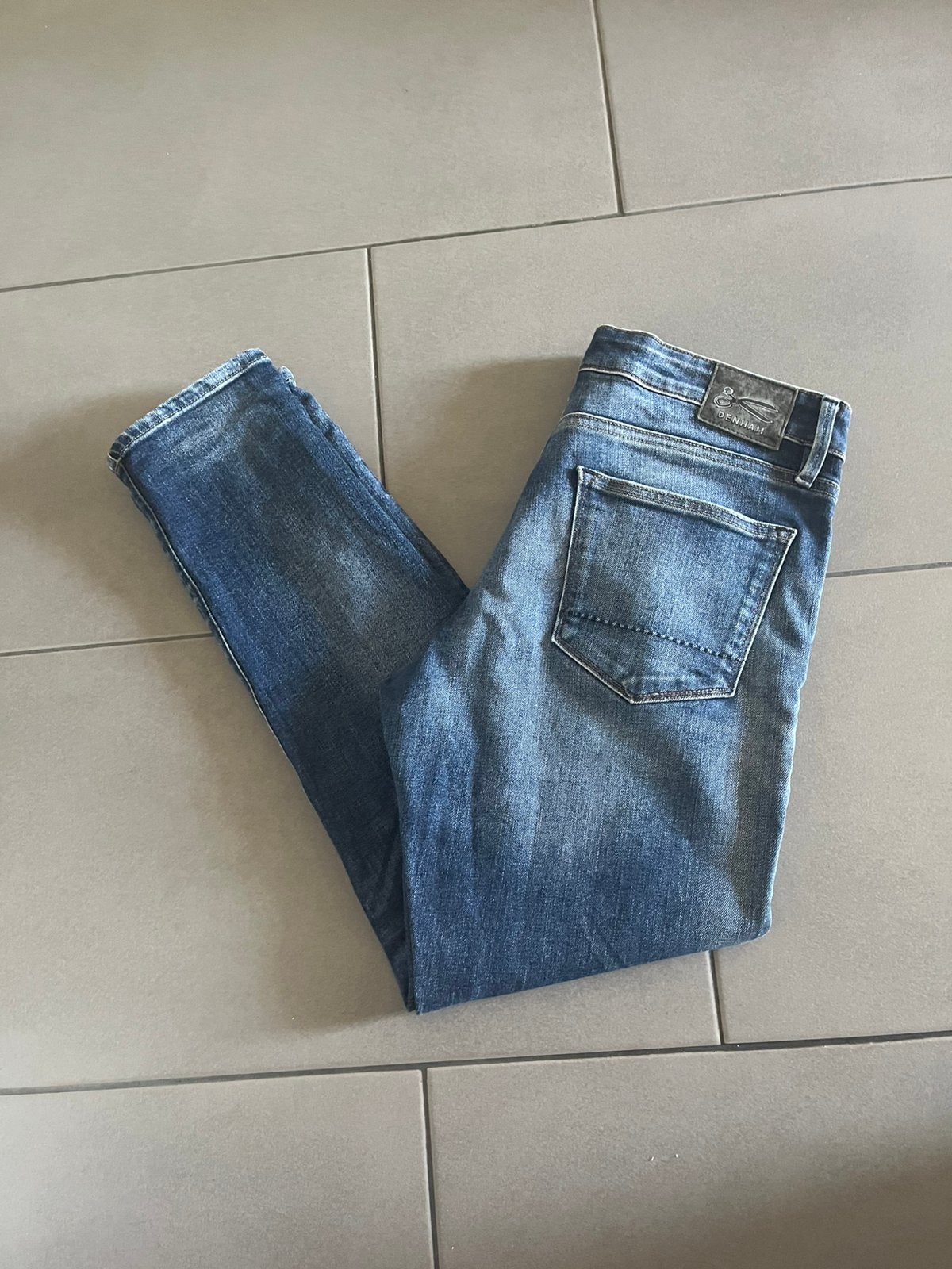 Denham jeans, Ophalen of Verzenden, Zo goed als nieuw, Blauw, W27 (confectie 34) of kleiner