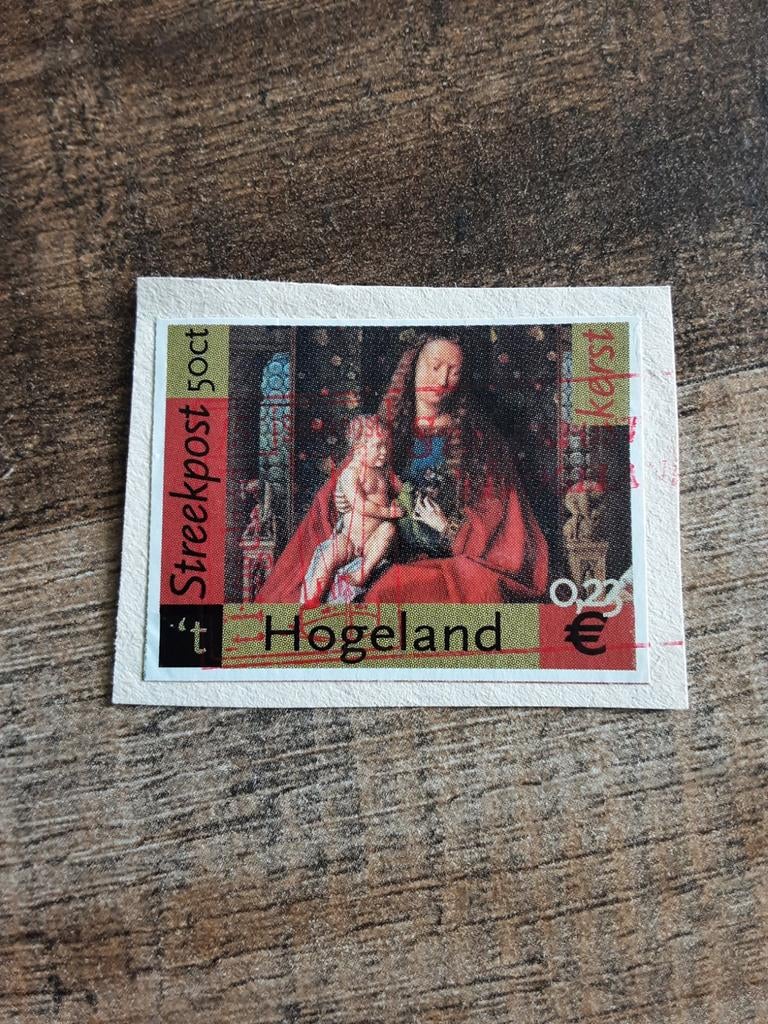 Streekpost Hogeland. Maria met kind ( gest), Ophalen of Verzenden