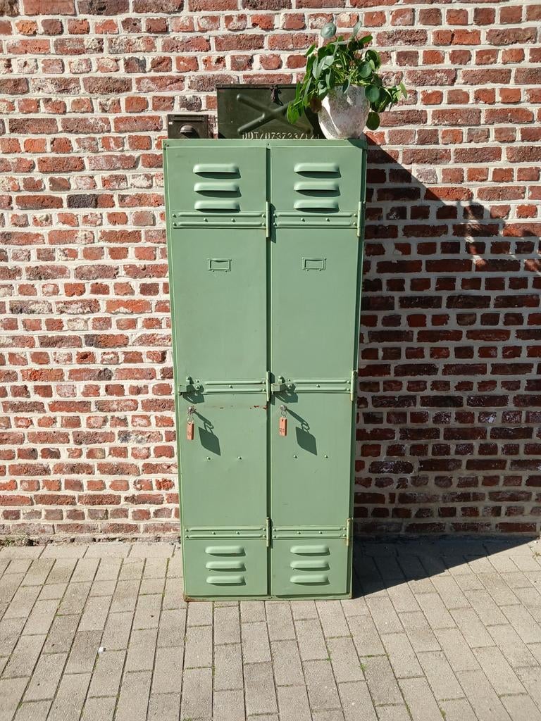 Vintage legerlocker lockerkast vestiare nr125, Huis en Inrichting, Kasten | Lockerkasten, Ophalen, Gebruikt