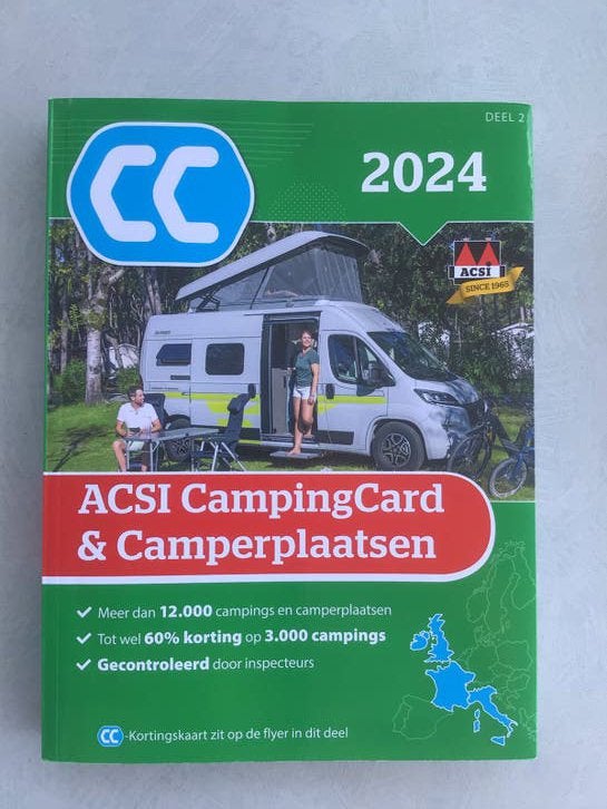 ACSI CampingCard & Camperplaatsen 2024 deel 2 KOOPJE, Overige merken, Europa, Ophalen of Verzenden, Zo goed als nieuw