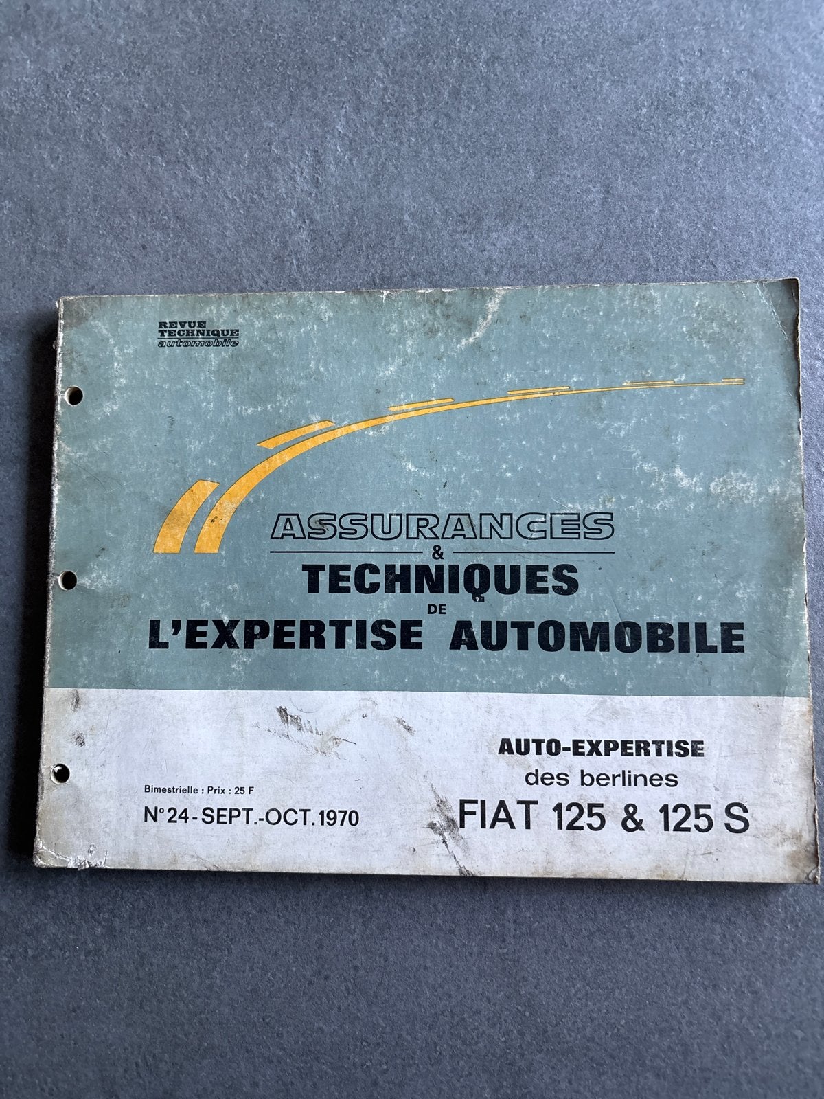 Revue Technique Fiat 125 & 125 S (Sept-Okt 1970), Ophalen of Verzenden, Gelezen