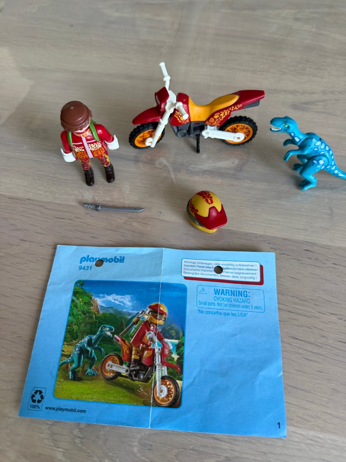 Playmobil 9431 Dino Explorer met Motor en Velociraptor, Kinderen en Baby's, Speelgoed | Playmobil, Complete set, Voertuig, Ophalen of Verzenden