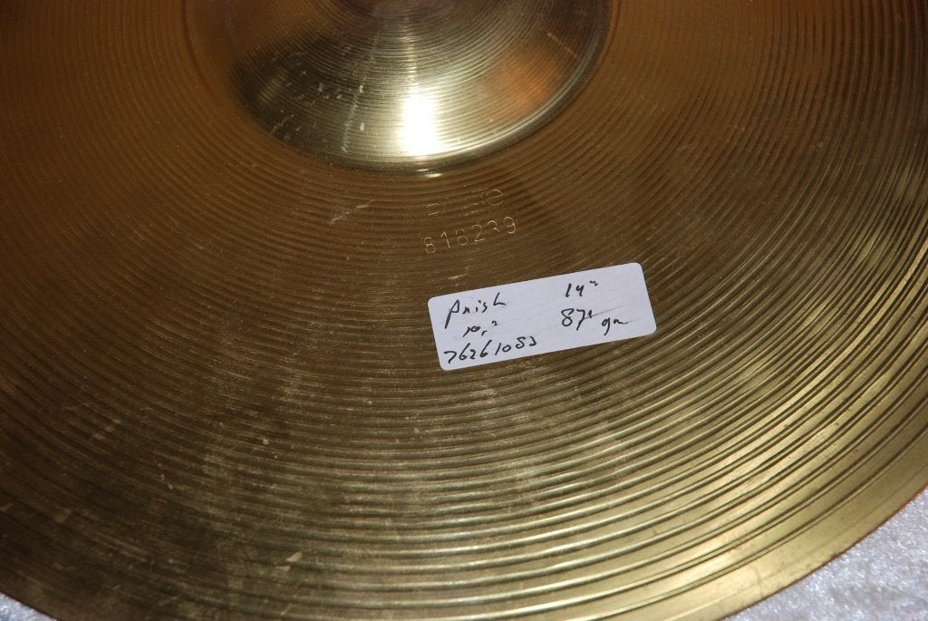 Paiste 101 hihat  871gr 14 inch  <26261083>, Gebruikt, ., Drums of Percussie, Ophalen of Verzenden