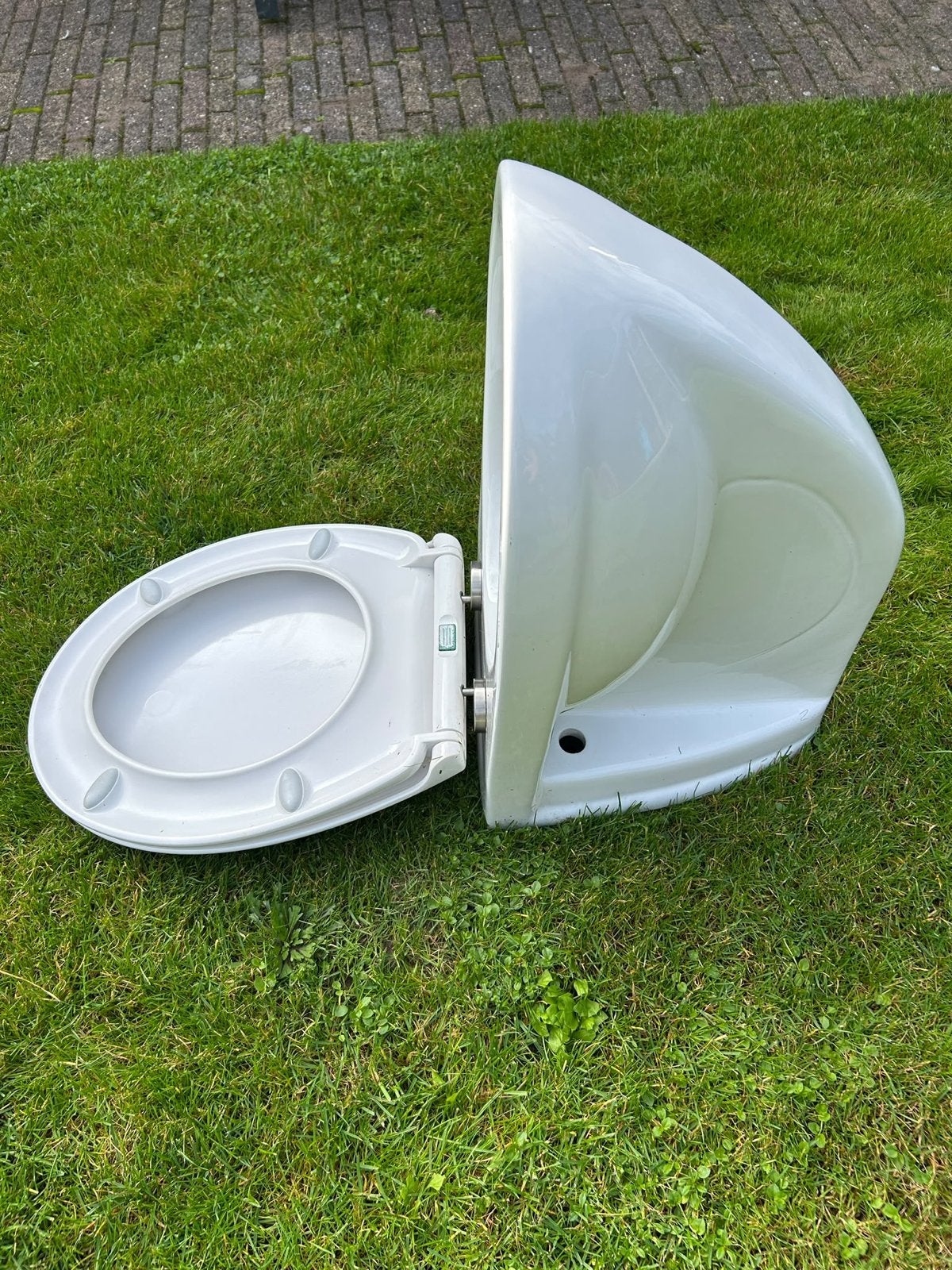 Witte Plateau WC - Toilet met Plateau, Ophalen, Gebruikt, Toilet