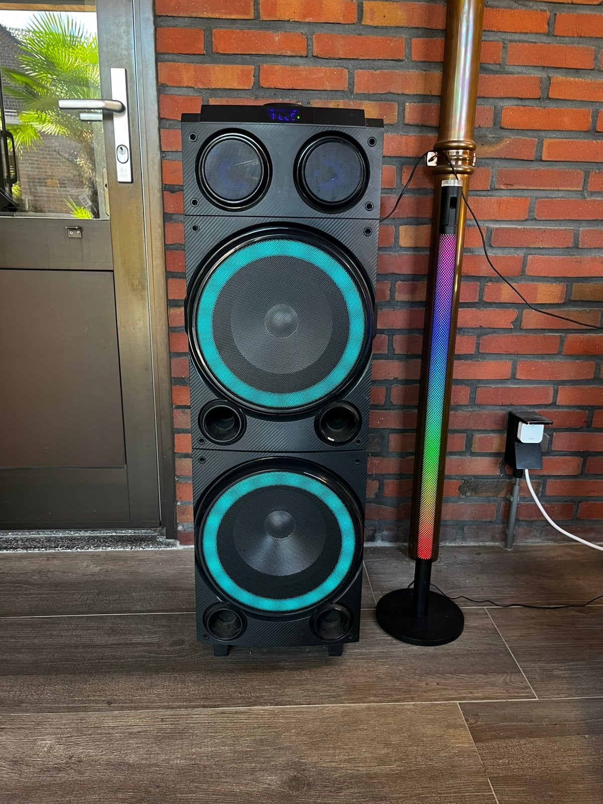 Party box speaker ,  karaoke, Audio, Tv en Foto, Luidsprekers, Gebruikt, Overige typen, Overige merken, Ophalen