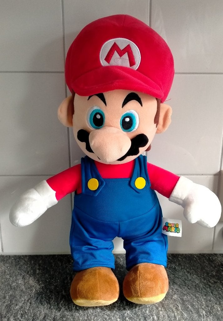 nintendo super mario knuffel 50cm, Ophalen, Overige typen, Zo goed als nieuw, Middelgroot (20 tot 80 cm)
