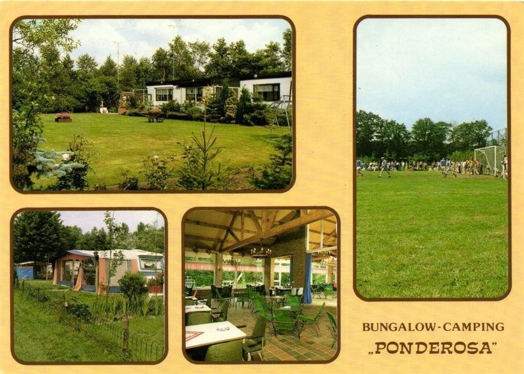 Bungalow-Camping Ponderosa, Voorthuizen - 4 afb - 1992 gelop, Ophalen of Verzenden, 1980 tot heden, Gelopen, Gelderland