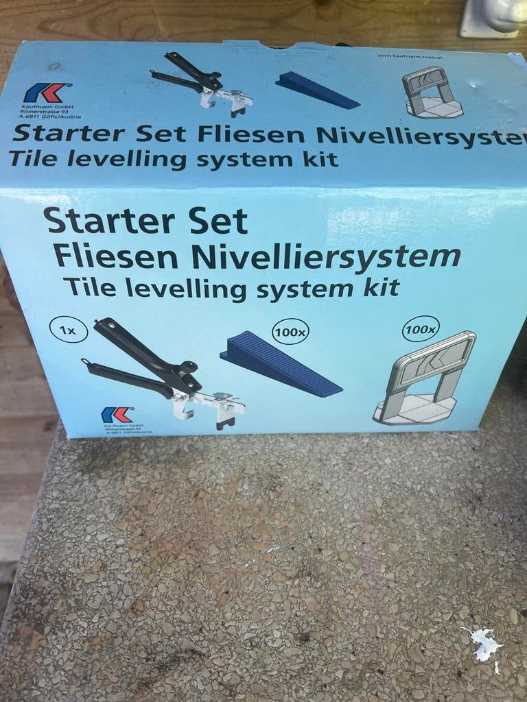 Kaufmann Tegel Nivelleersysteem Starter Set, Ophalen of Verzenden, Zo goed als nieuw