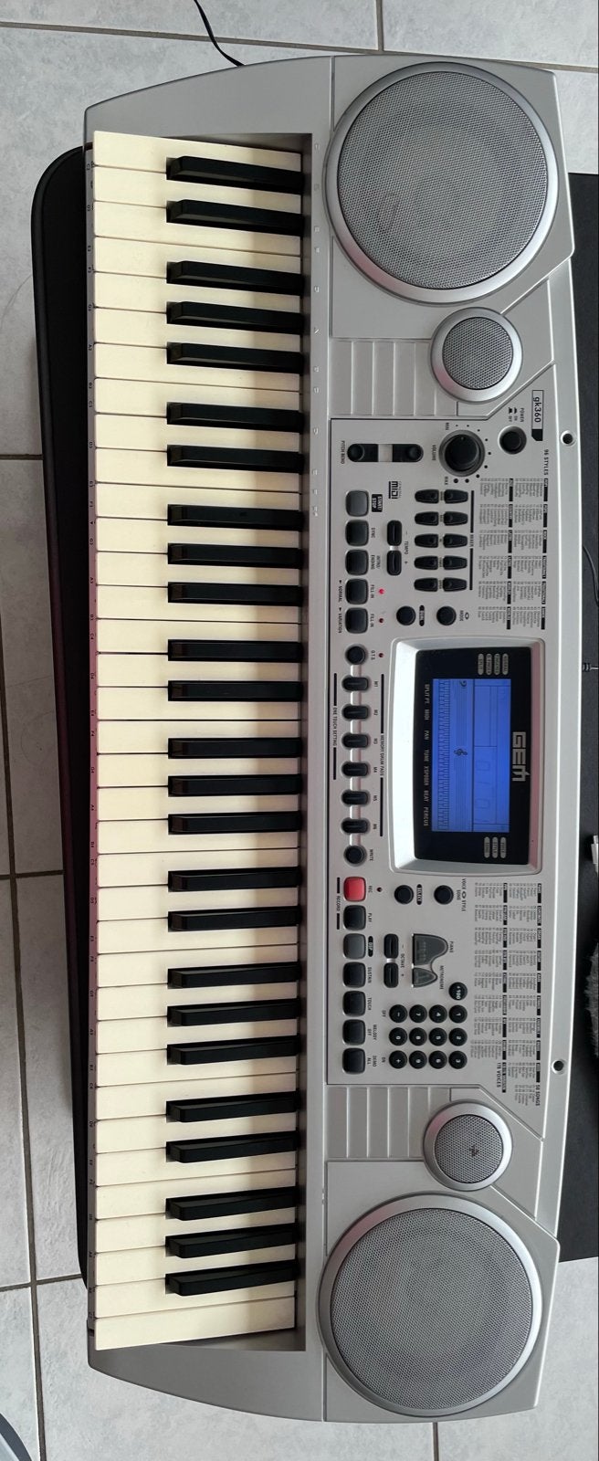 GEM GK310 Keyboard - 61 toetsen - Volledig werkend, Ophalen, Gem, Aanslaggevoelig, 61 toetsen