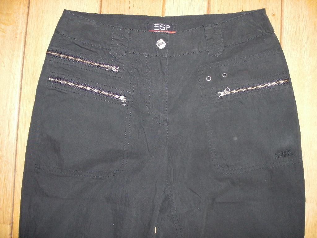 ESPRIT Sports broek zwart met veel ritsen maat 36, Kleding | Dames, Broeken en Pantalons, Zwart, Ophalen of Verzenden, Zo goed als nieuw