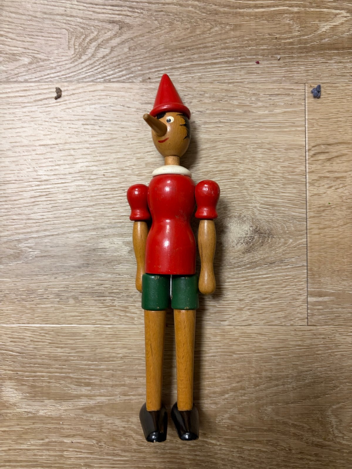 Houten Pinokkio pop - Vintage speelgoed, Ophalen, Gebruikt, Overige typen