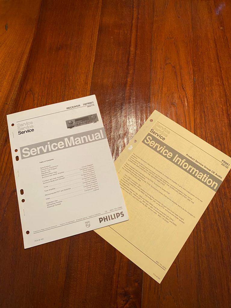 Philips FR951 service manual., Ophalen of Verzenden, Nieuw, Overige merken