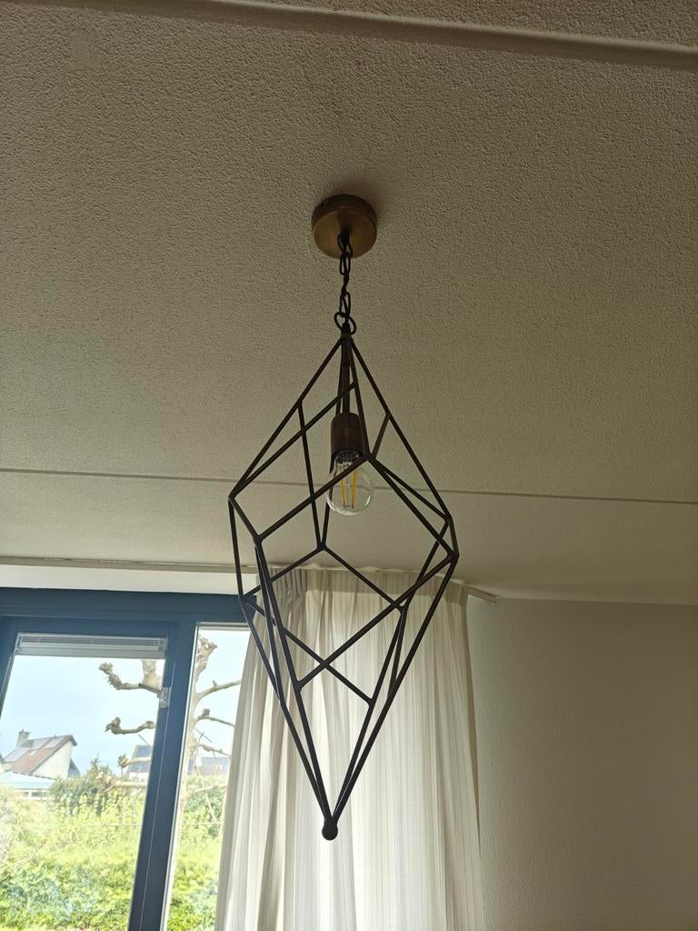Hanglamp Bologna - Moderne Geometrische Designlamp, Ophalen of Verzenden, Zo goed als nieuw, Metaal, Modern, Geometrisch, Industrieel