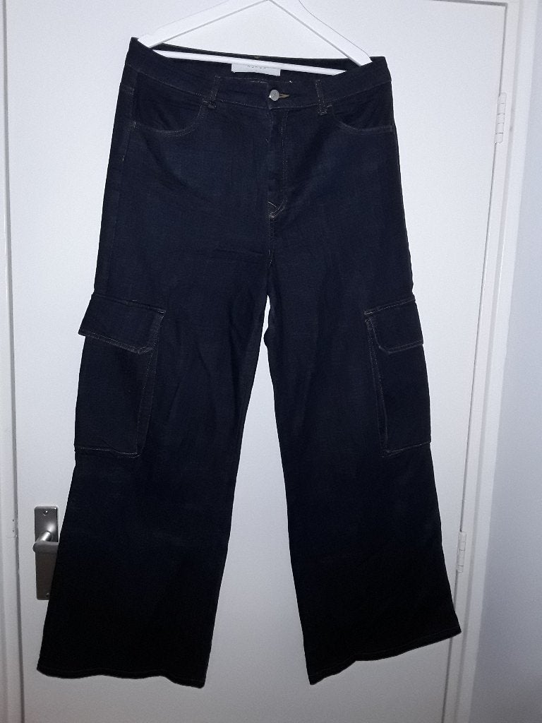 NUKUS Donkerblauwe Jeans Met Zakken Maat L, Blauw, Nieuw, Ophalen of Verzenden, W30 - W32 (confectie 38/40)