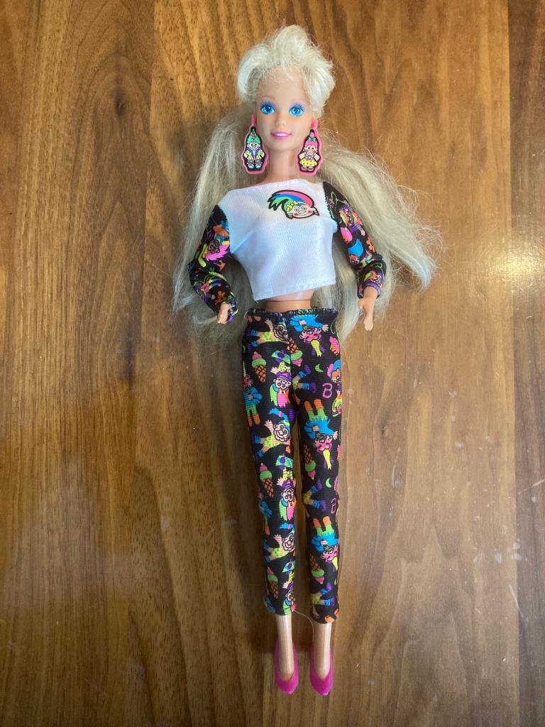 Mattel Troll barbie pop trollen broek en shirt kleding 1992!, Ophalen of Verzenden, Zo goed als nieuw, Barbie