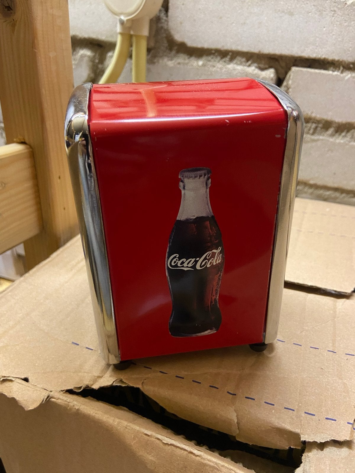 Vintage Coca-Cola servetdispenser, Ophalen of Verzenden