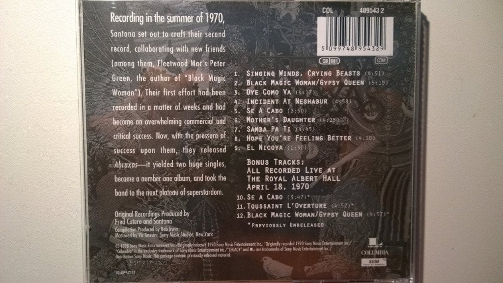 Santana - Abraxas, Ophalen of Verzenden, Zo goed als nieuw, Poprock, Album
