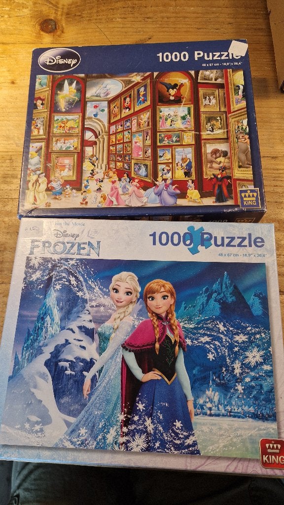 Disney 1000 stukjes puzzel, Ophalen of Verzenden, 500 t/m 1500 stukjes, Gebruikt, Legpuzzel