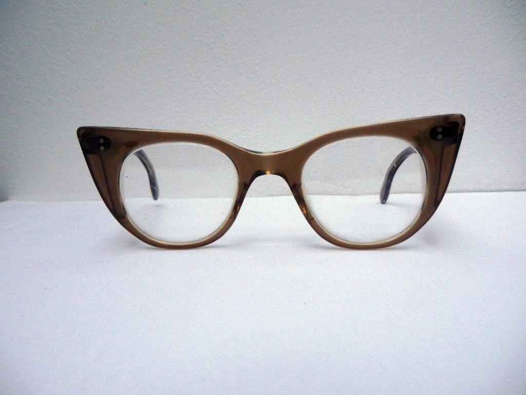 Vintage "Cat-eye" veiligheidsbril, Ophalen, Gebruikt