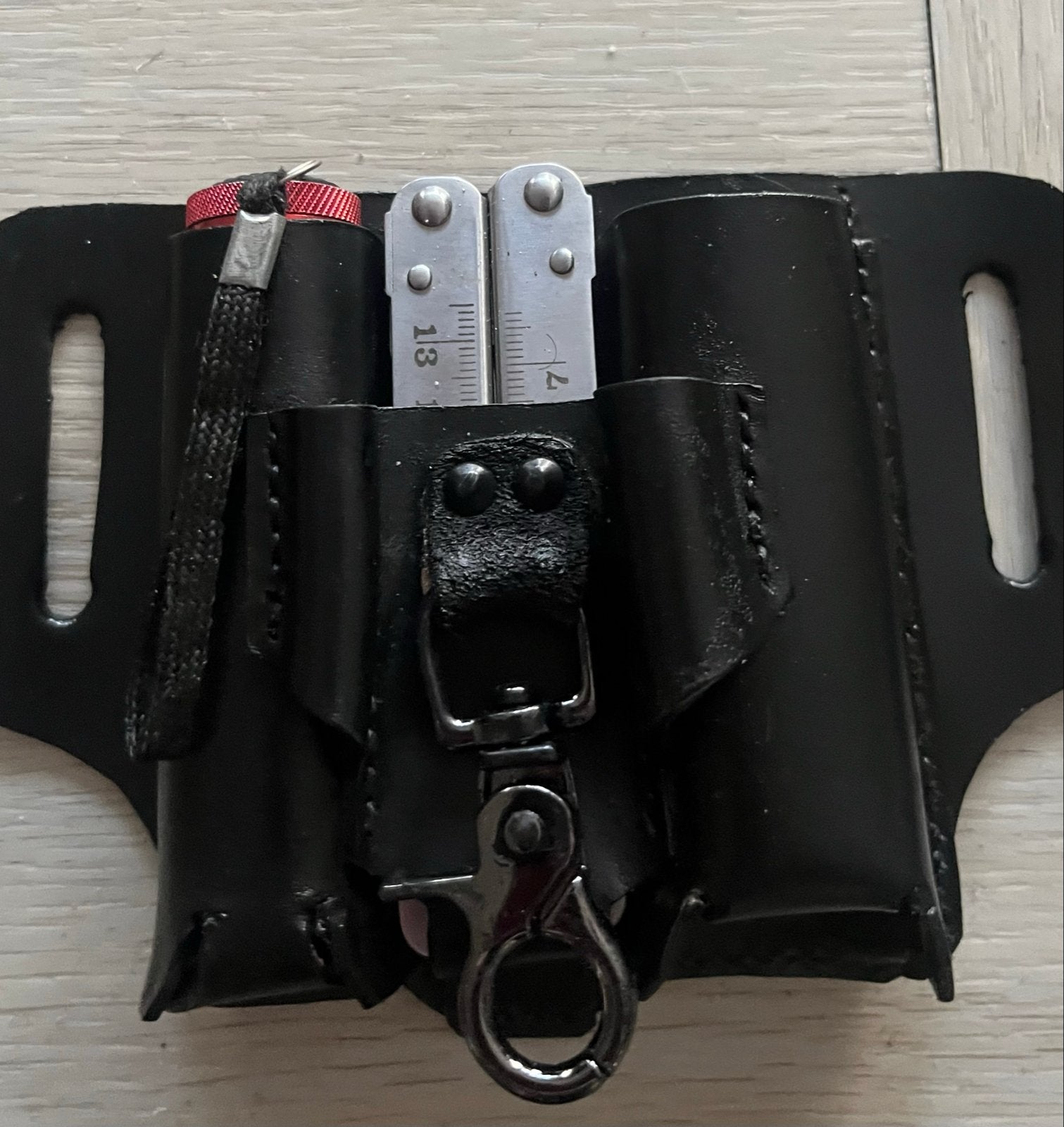 Handmade Leren EDC Organiser / Pocket Organizer - Rundleer, Ophalen of Verzenden, Nieuw
