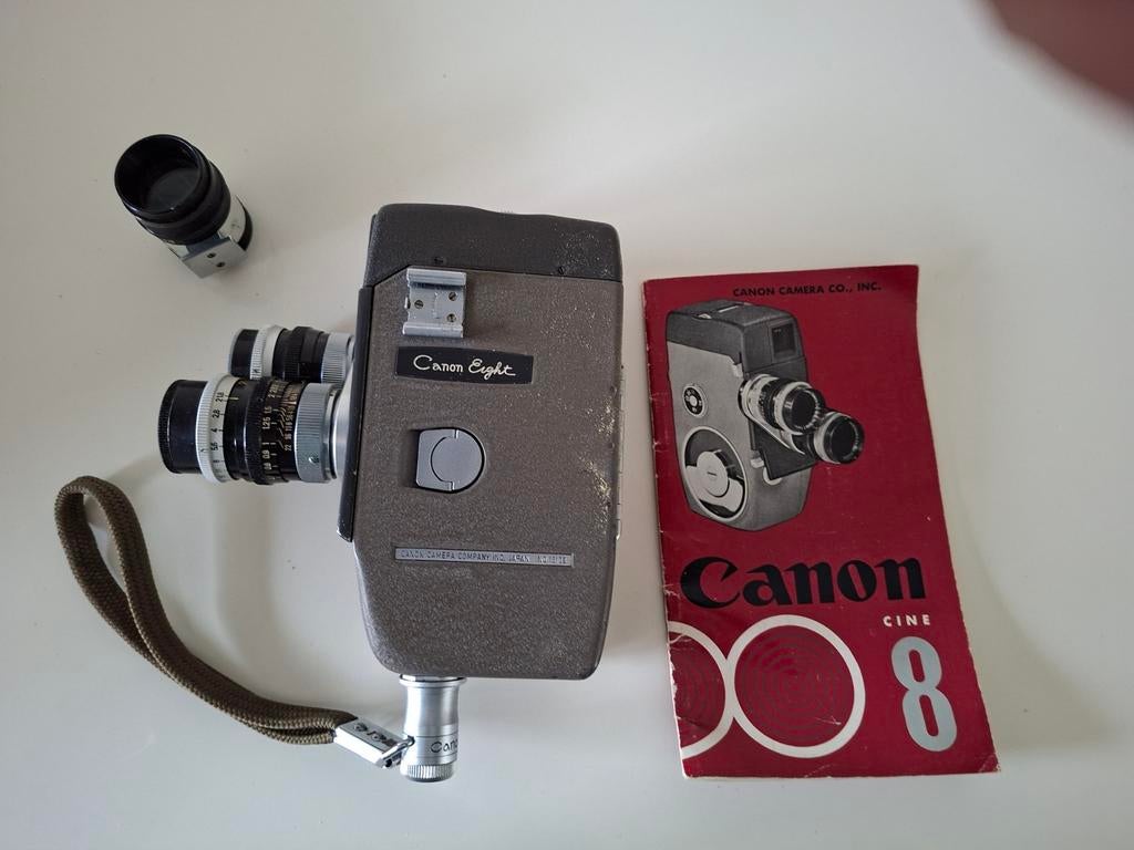 Vintage Canon Cine 8 filmcamera met accessoires, Verzenden, 8mm, Camera